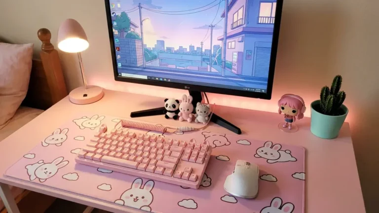 Setup gaming kawaii : idées, matériel et couleurs pour un bureau tout mignon